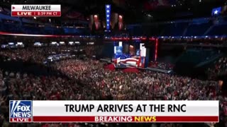 Trump makes an appearance at the RNC