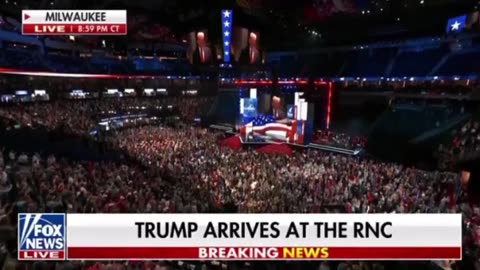 Trump makes an appearance at the RNC