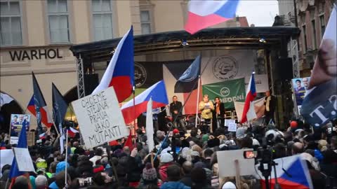 Myšpule Svět. org - Praha, Staromák 17.11.2021 reportáž z demonstrace za svobodu nás všech