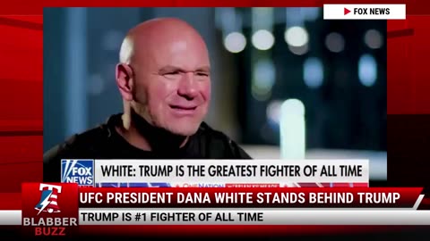 UFC President Dana White Stands Behind Trump