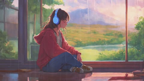 Lofi Chill relaxing mix with rain