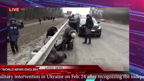 Civilians flee and journalists run for cover as shelling intensifies in Ukrainian city of Irpin