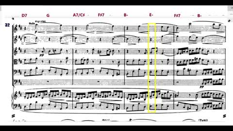 Bach. Brandenburg Concerto No. 5. Allegro. Isolated harpsichord.