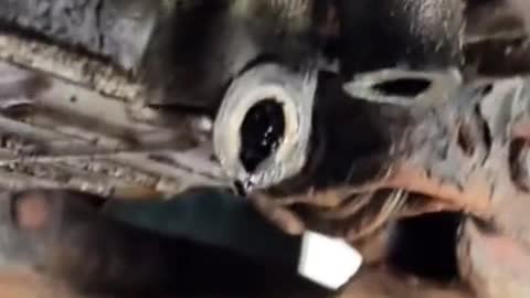 The car does not change the oil drain process for a long time