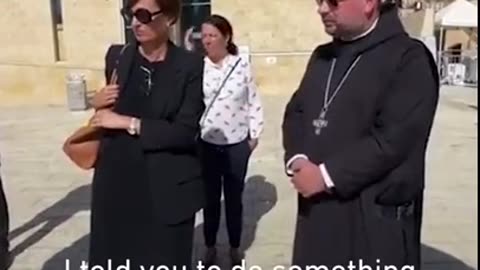 Israeli guards make Catholic Abbot hide his cross because it is offensive