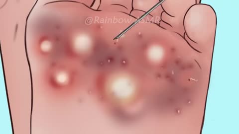 ASMR Wart Removal & Foot Deep Cleaning Animation