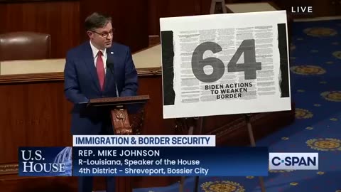 Speaker Mike Johnson's Floor Speech - Border Disaster