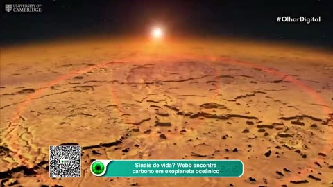 Sinais de vida: James Webb encontra carbono em exoplaneta oceânico