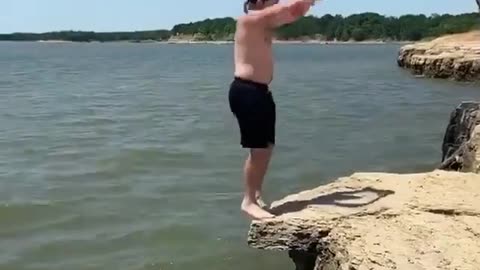 Lake Jump Fail