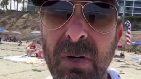 WHOA! Lib Has Unhinged Meltdown When He Sees American Flags at the Beach