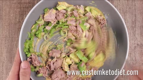 Keto Curry Spiked Tuna Avocado Salad