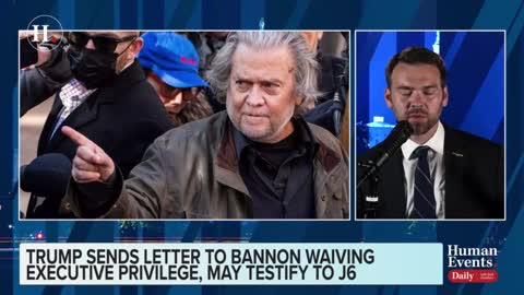 Jack Posobiec on Trump sending a letter to Bannon waiving executive privilege, allowing Bannon to testify in the January 6th political show trials