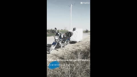 First ever motorcycle camper of Pakistan