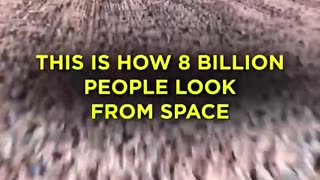 Look at what 8 billion people look like compared to New York City From Space