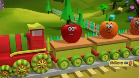 Humpty the train on a fruit Ride cartoon
