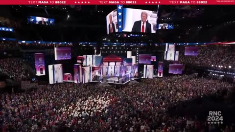 President Donald J Trump Entrance Republican National Convention 2024