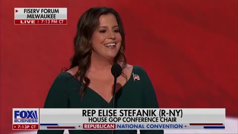 House GOP Conference Chair Elise Stefanik Delivers Primetime Speech at the RNC Convention