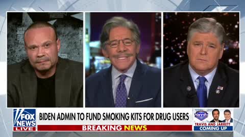 Dan Bongino and Geraldo Rivera argue about the Biden admin's plan to provide free crack pipes