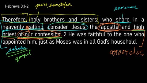 Hebrews 3:1-6 // Jesus is Greater than Moses