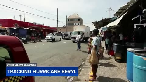 Category 4 Hurricane Beryl heads toward Jamaica