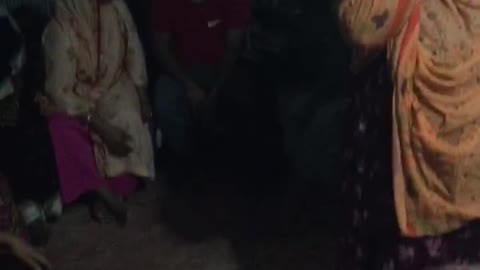 Bangladeshi little boy and grandmother dance like mad