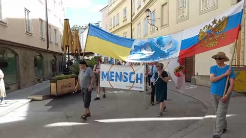 A peace rally in Salzburg, Austria (August 13, 2023)