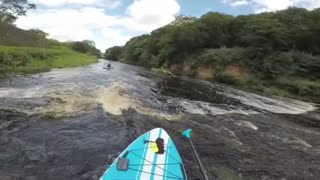 paddle boarding