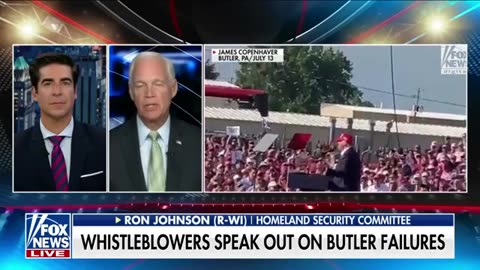 JESSE WATERS SEN RON JOHNSON More whistleblowers come forward after Trump assassination attempt