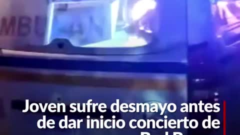 Bad bunny concert fan faints