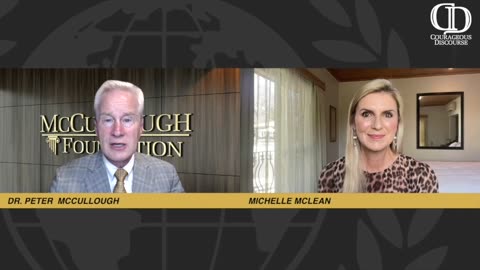 Supermodel and Miss Universe Michelle McLean with Dr. McCullough on Pandemic Response