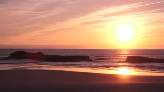 Sunset on beach