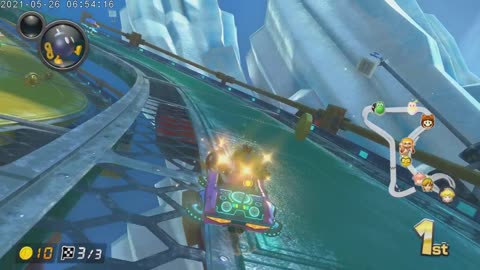 Mario Kart 8 Deluxe Switch Princess Peach Part 31 Ice Ice Outpost