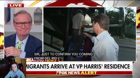 2 buses full of Illigal migrants dropped on Kamala Harris's doorstep, try to deny and ignore it now