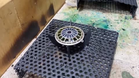 The full process of making a high temperature transparent enamel church dome, part 4.