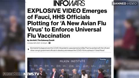 EXPLOSIVE VIDEO Emerges of #Fauci, HHS Officials Plotting for ‘A New Avian Flu Virus’