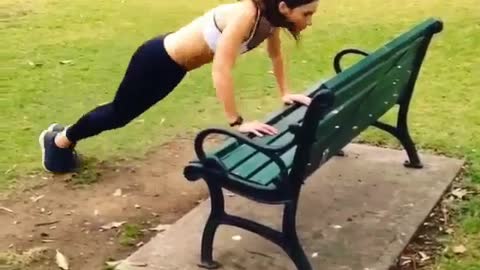 Home Exercise Routine: Work Your Bench Outdoor