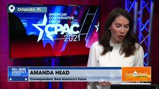 Amanda Head, Correspondent, Real America's Voice - live CPAC update V