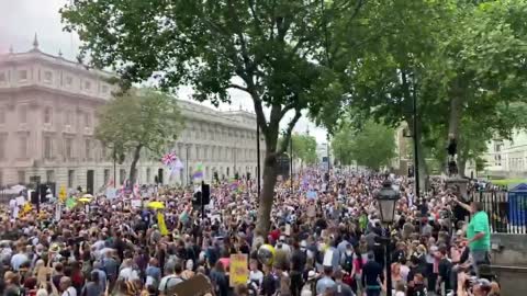 BBC - "Thousands protest..." How about tens of thousands!