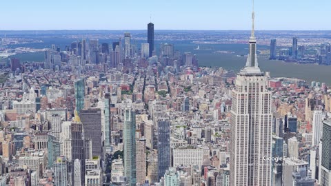 Zoom to view of WTC from Empire State Building