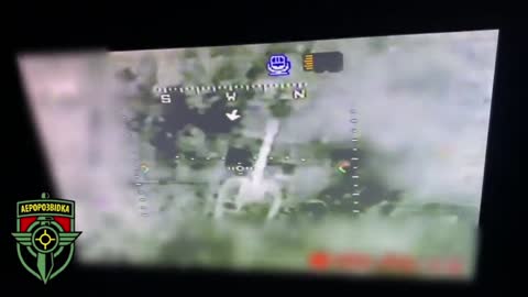 Ukrainian Helicopter Drone Drops Bomb On Russian Artillery