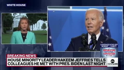 House Minority Leader Hakeem Jeffries met with Biden to express concerns of cauc ABC News