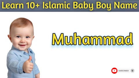 Learn 10+ Islamic Baby Boy Name || Learning With Diyaan #islamicboyname