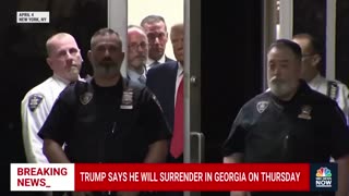 Trump says he will surrender in Georgia on Thursday