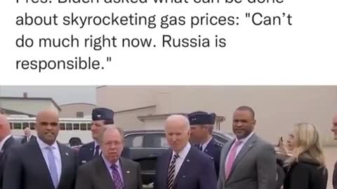 Joe Biden says Russia is responsible for the high gas prices in United States