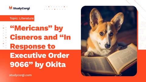 “Mericans” by Cisneros and “In Response to Executive Order 9066” by Okita - Essay Example