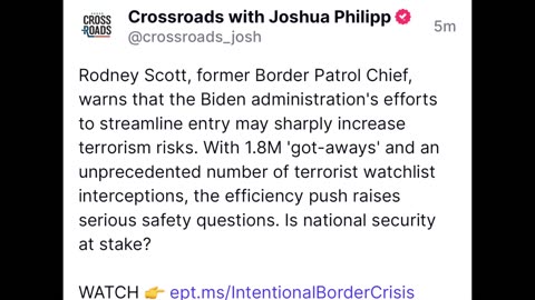 TRUTH SOCIAL #1 : Border Gotaways Put National Security At Risk
