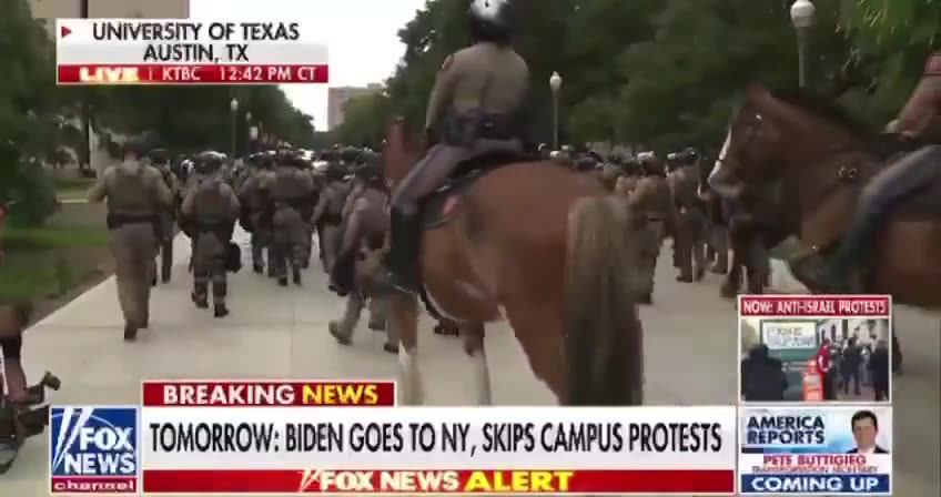 UT Austin Police Breaking Up Protest Fox