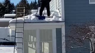 Roof top snow removal!!