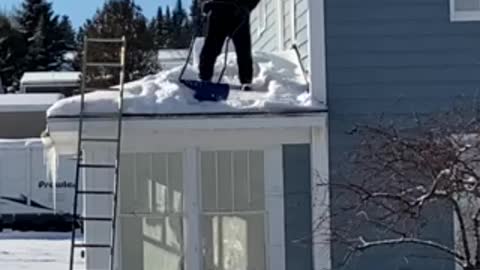 Roof top snow removal!!