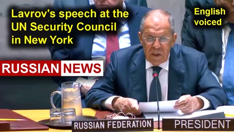 FM Lavrov's speech at the UN Security Council in New York | Russia